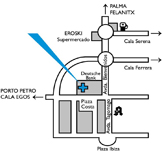 Anfahrt zur Zahnarztpraxis Excelentdent, Cala D´or, Mallorca